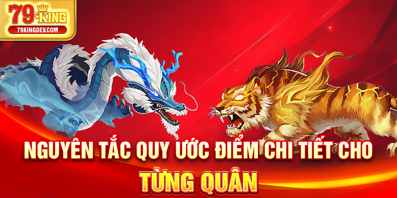 Nguyên tắc quy ước điểm chi tiết cho từng quân